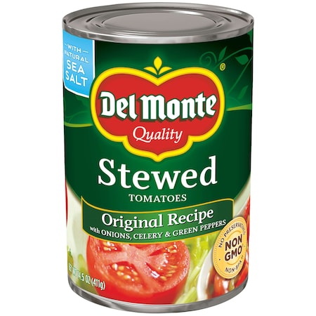 Del Monte Del Monte Original Recipe Stewed Tomato 14.5 oz. Can, PK24 2001155
